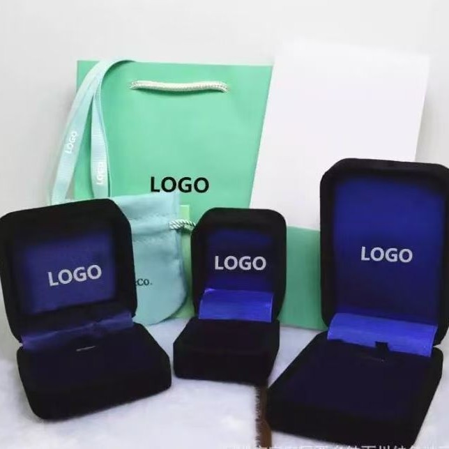 T家淡绿色首饰包装盒高档项链戒指珠宝盒蒂家经典饰品盒厂家批发