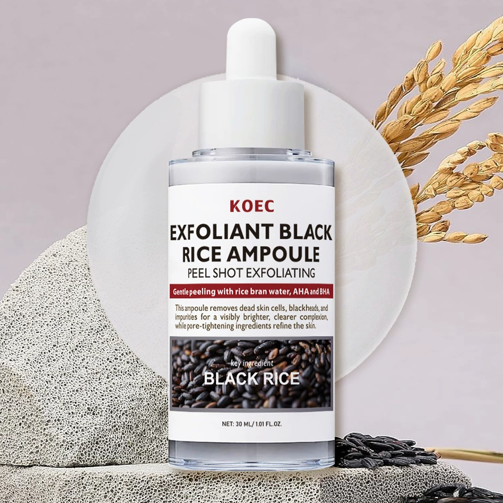 Exfoliating Essence KOEC Rice Moisturizing, AHA BHA, 30 g (Rice / Black Rice / Turmeric)
