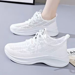 Summer Popular Women's Mesh Shoes, Breathable Ultra-Light Running Shoes, Hollow Mesh Soft-Soled Sports Shoes, Breathable Thick Soles That Do Not Tire Your Feet