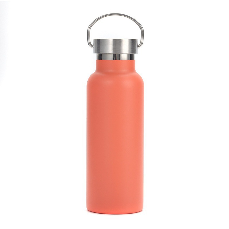 Orange with steel lid