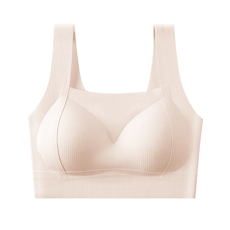 Seamless beauty back envuelto en el pecho chaleco semifijo Copa push up colección de mama Soporte superior chaleco inalámbrico sujetador del sueño