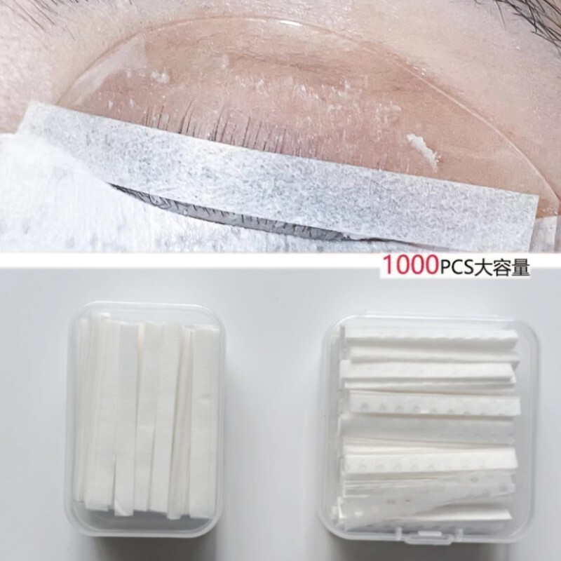 Cross-Border Eyelash Perm Covering Paper Film Keratin Eyelash Lift Film Press Paper Strips 1000 Strips/Box Covering Paper