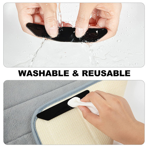 Amazon black and white carpet anti-slip stickers trapezoidal right angle L-shaped carpet floor mat fixed stickers pu carpet stickers