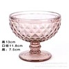 Wholesale European -style retro ice cup color relief salad bowl Creative color glass bowl home milk shake cup