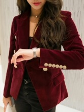 K 12281 Solid Color Casual Blazer Jacket ��ɫ������װ