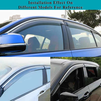 with Bright Strips, Thickened Rain – Rain shield