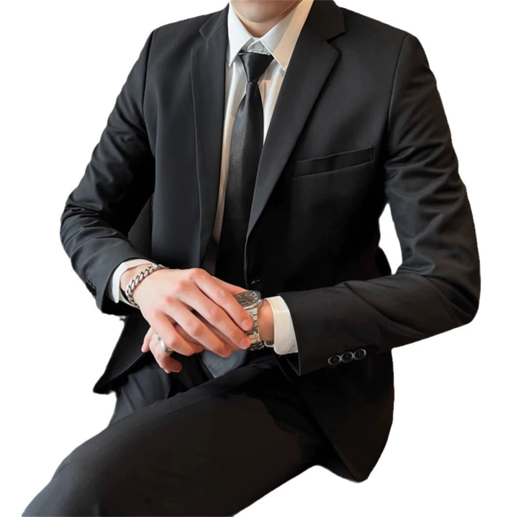 Мужская классическая куртка-пиджак для отдыха, Slim fit, плюс размер