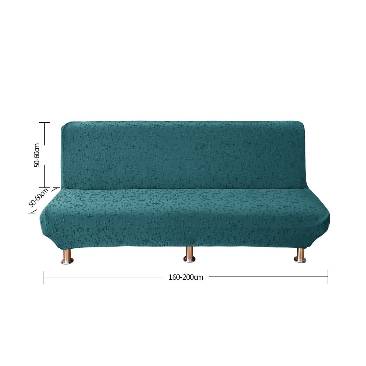 Transfronterizo elástico Jacquard Star sin reposabrazos cubierta de sofá universal todo incluido simple cubierta de sofá plegable en stock
