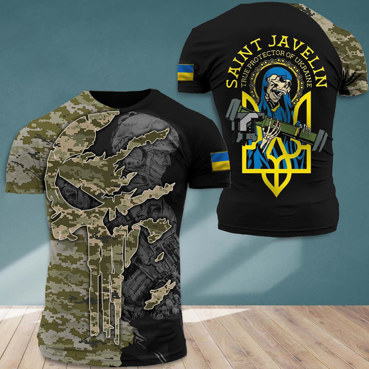 Camiseta de los hombres de Ucrania de manga corta de verano emblema nacional de Ucrania bandera impresa en 3D moda suéter de cuello redondo ropa