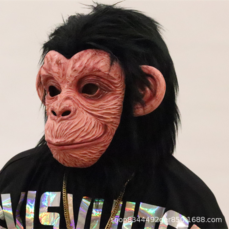 Gorila máscara sombrero Deng Chao mismo látex animal Halloween rendimiento