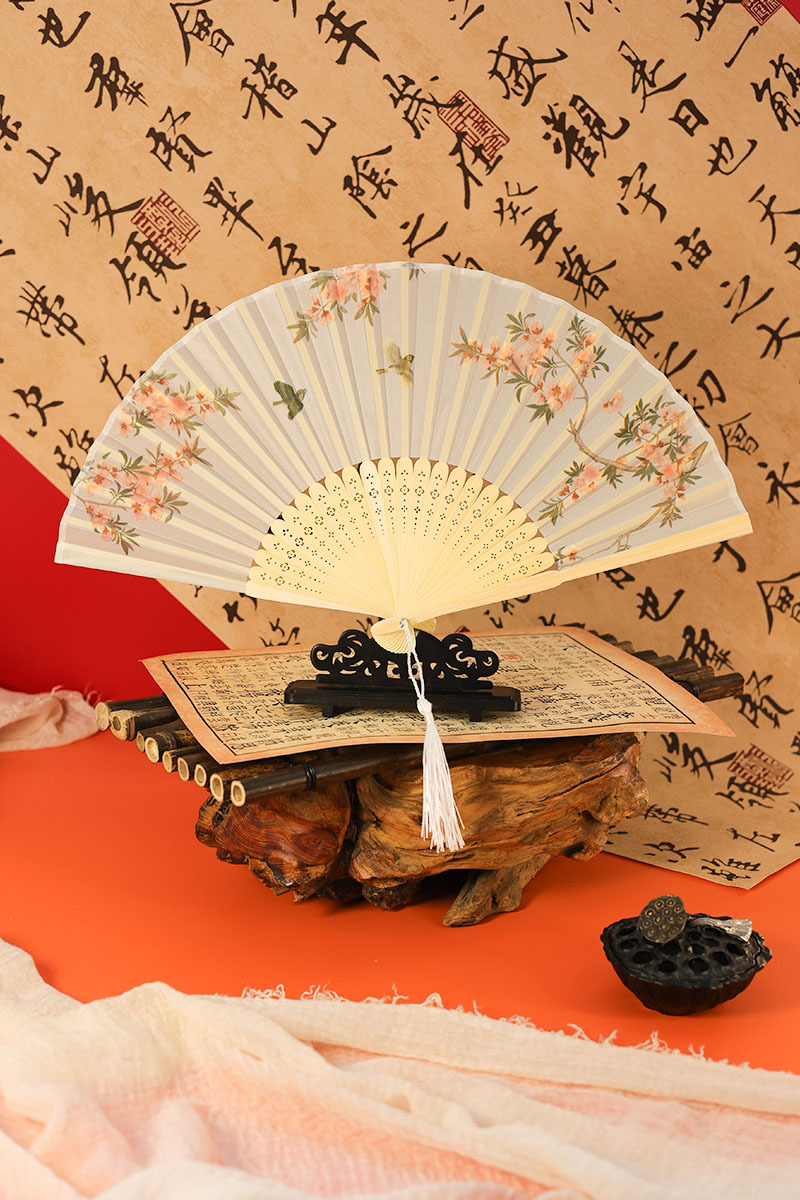 夏天扇子古风扇子折叠扇子古风折扇汉服扇新中式女扇舞蹈扇小扇子详情8