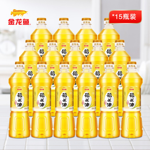 Golden Dragon Rice Bran Oil 700ml Small Bottle, Ideal for Dormitory Use