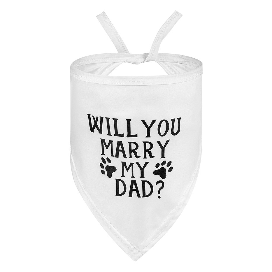 Fábrica en stock transfronterizo caliente boda mascota perro triángulo bufanda perro blanco boda perro bufanda al por mayor