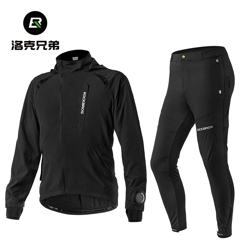 Rock Brothers suit set, men's women's thin long sleeved pants, outdoor cycling sports jacket, summer and autumn,_voghion.com