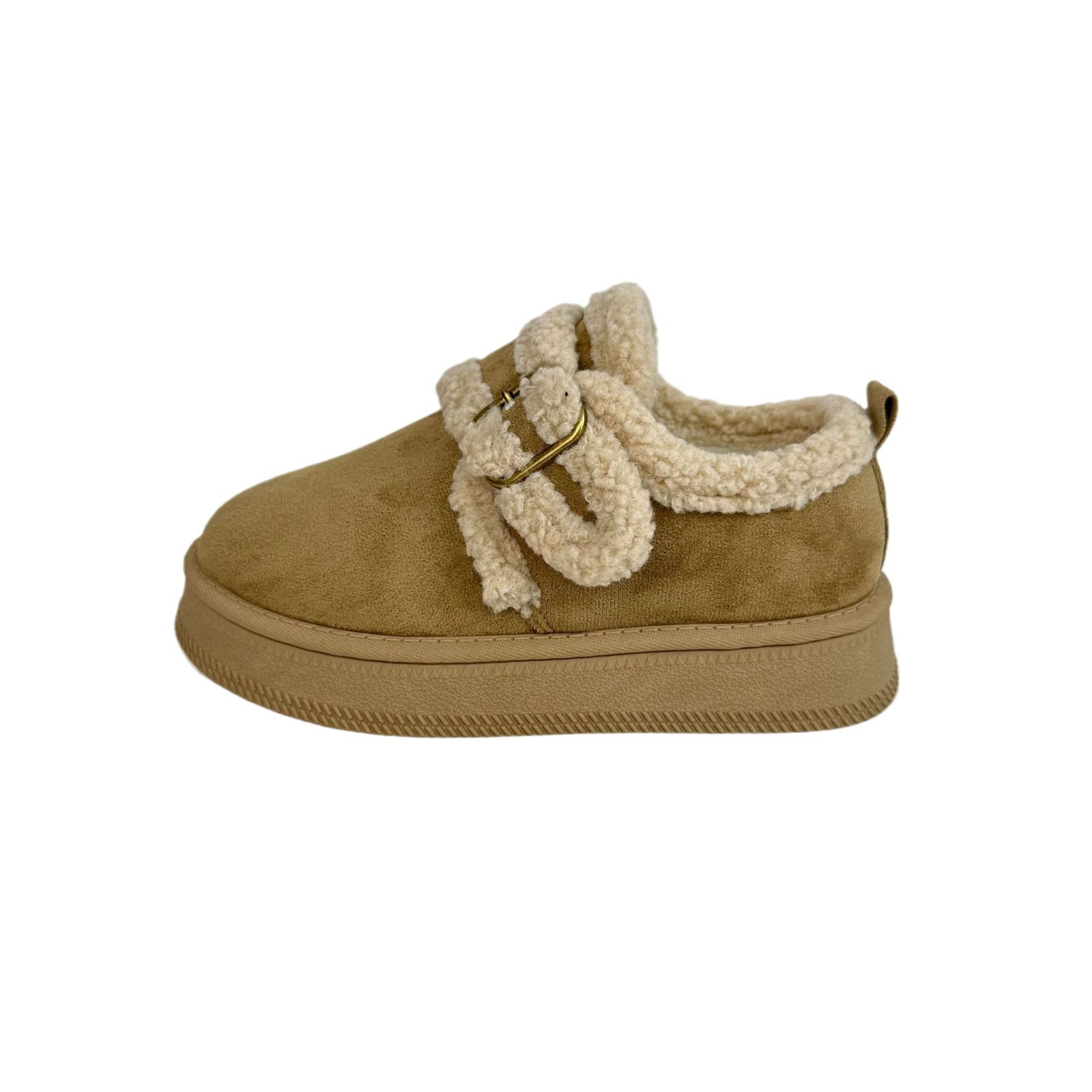 Zapatos de algodón de invierno de onda lejana para alumnas ropa exterior casual más zapatos de mujer de terciopelo 2024 nuevas zapatillas de nieve coreanas de tubo bajo en nombre del cabello image 6