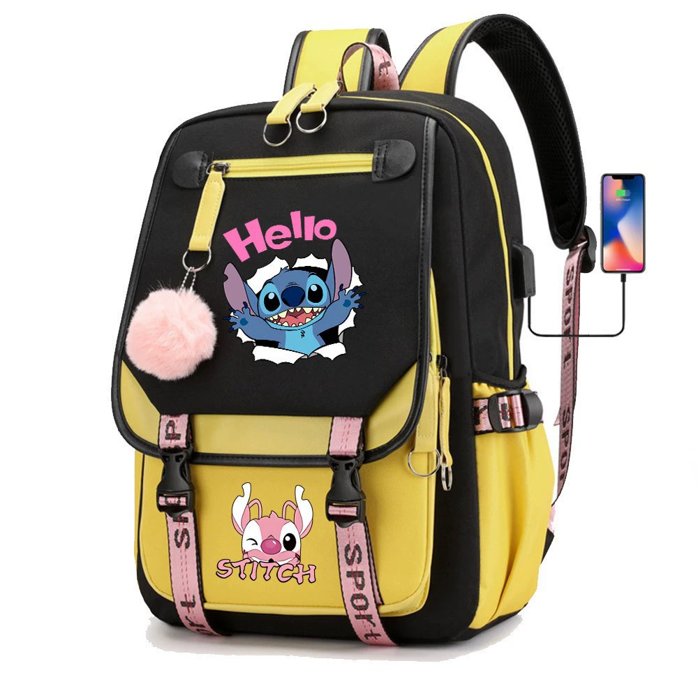 (Cross-border trading), backpack, cartoon bag, capacious laptop, print, Amazon