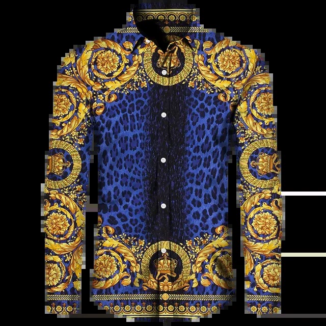 Мужская рубашка с длинными рукавами на пуговицах, удобная рубашка с отворотом, этнический стиль ретро, модная улица