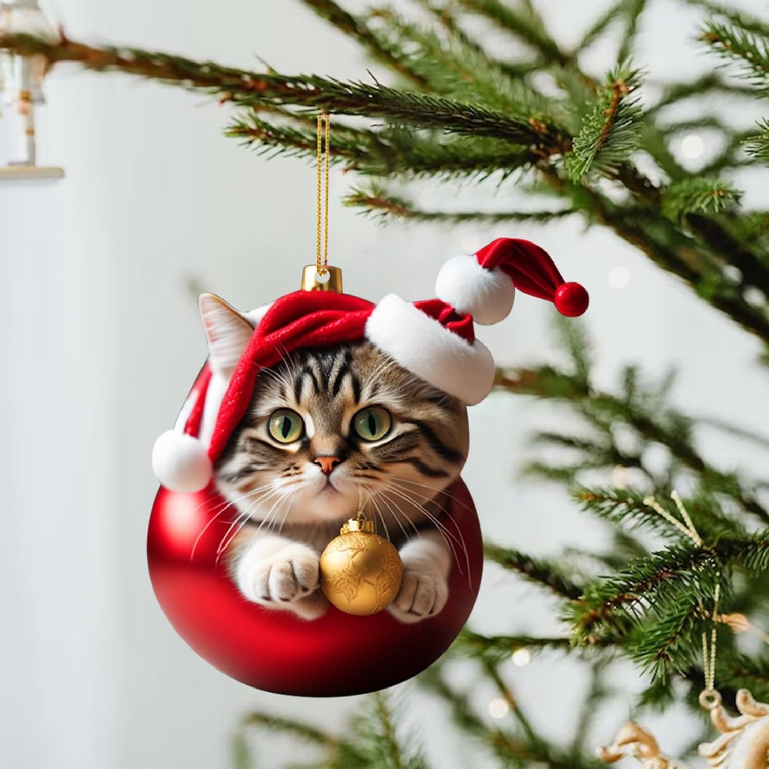Transfronterizo nuevo creativo de Navidad Gatito Coche colgante mochila colgante de Navidad decoración del hogar regalo