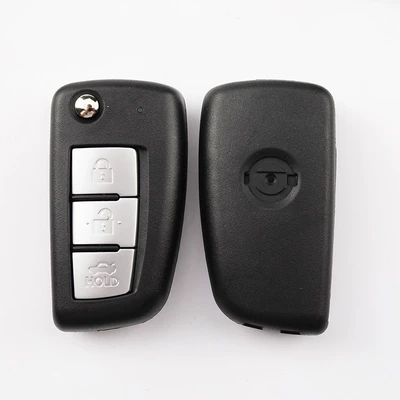 X-trail Foldableing Remote Control – Avtomobil qapı kilidi silindrləri - nissan-tiida-folding-key-shell-3-keys
