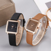 Fashionable swiss watch, square quartz calendar, belt, internet celebrity, Korean style, wholesale