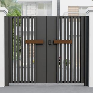 Iron Courtyard Gate, Aluminum Alloy Villa Gate, Stainless Steel Yard Gate, Rural Self-Built House Community Garden Gate