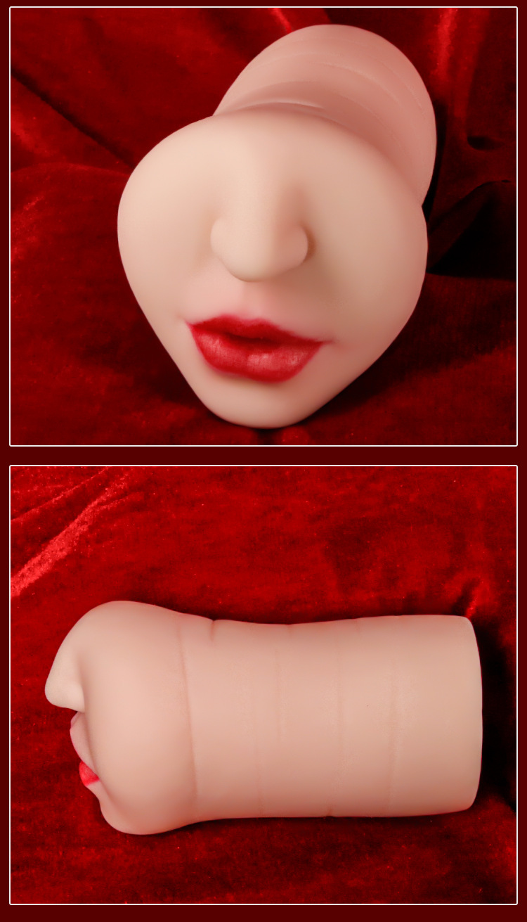 Jiuai Pouting Mouth Male Masturbator TPE Manual Stroker with Realistic Oral Mold — detail image 16