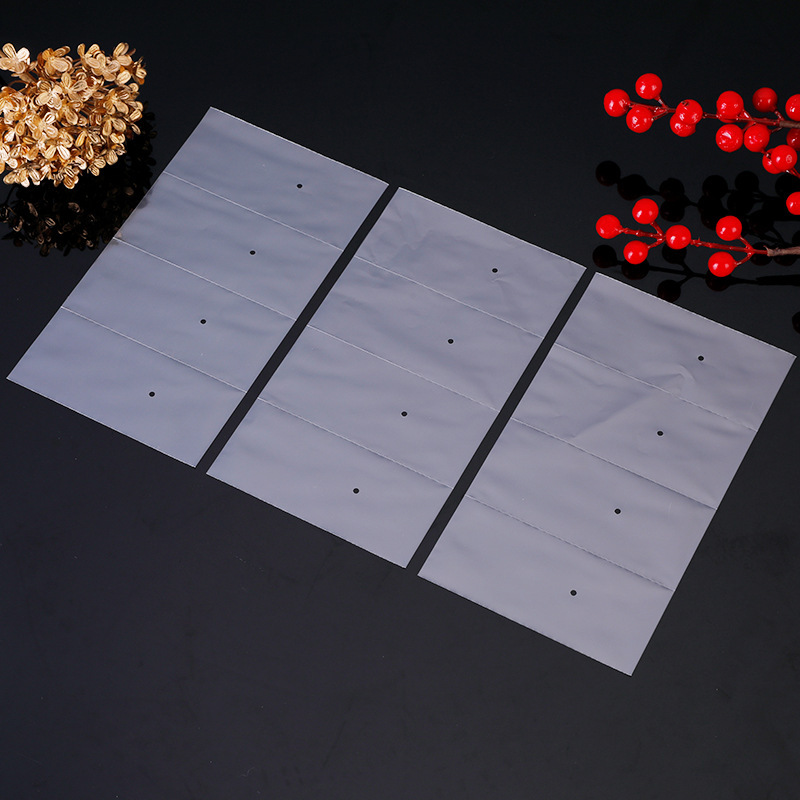 PE Four-compartment plastic transparent four-compartment bag PE flat pocket thickened four-compartment even row bag PE4 even plastic bag