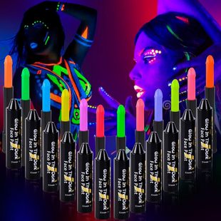Luminous Cross-Border Body Painting Pens Halloween Water-Soluble Face Painting Pigment Uv Glow Crayons Holiday Makeup