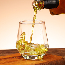 玻璃六角杯餐厅 家用简约客厅喝水杯 创意网红啤酒杯可加LOGO