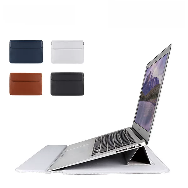 Multifunctional Laptop Inner Bag with Bracket Leather Case Laptop Bracket MacBook 13.456 Inch pro