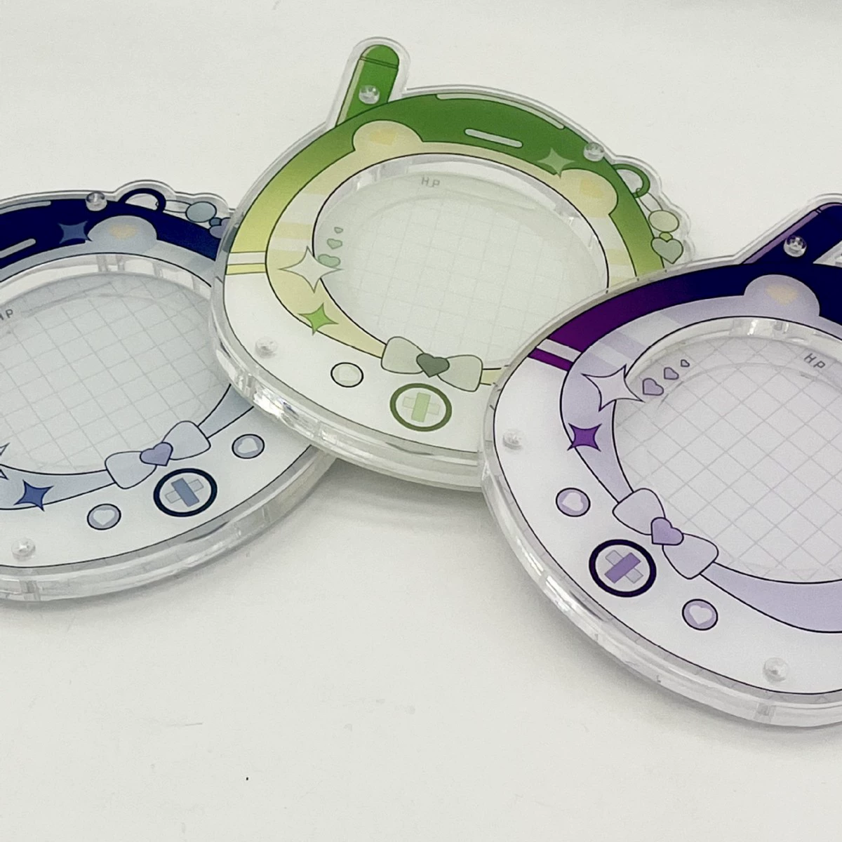 Genuine acrylic Tamagotchi, table stand, storage box