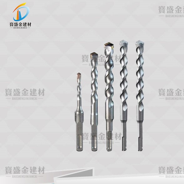 6-20厘长110-350钻头冲击电锤钻头打孔混凝土  方柄四坑圆头钻头