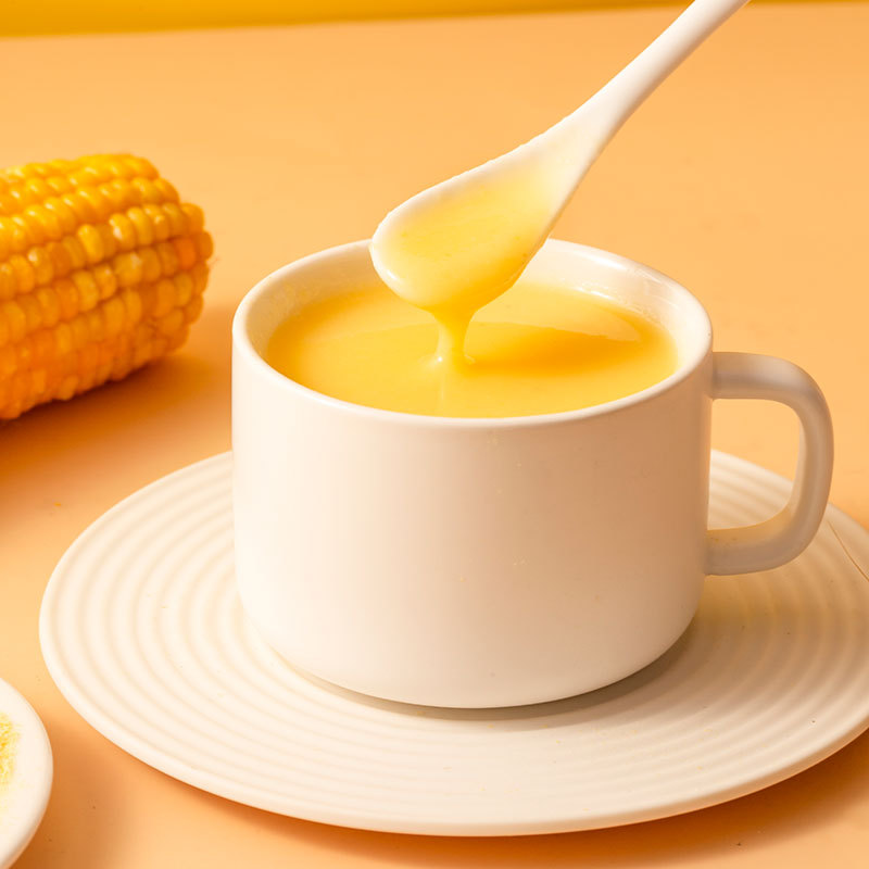 Red Date Flavor Corn Flour 500g Breakfast Beverage Meal Replacement Mixed Grain Pumpkin Flavor Corn Pudding Food Bag Packaging Bulk Box