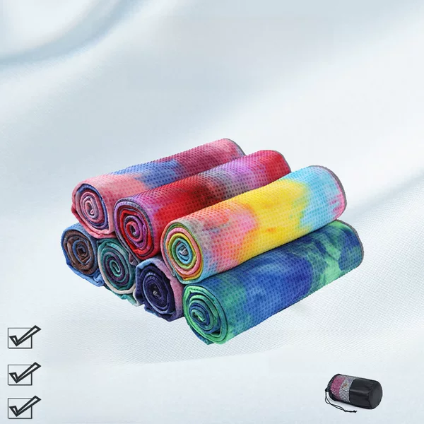 Tie-Dye Towel Direct Supply Fitness Towel Non-Slip Sports Towel Yoga Auxiliary Supplies Tie-Dye Yoga Sweat-Absorbent Towel