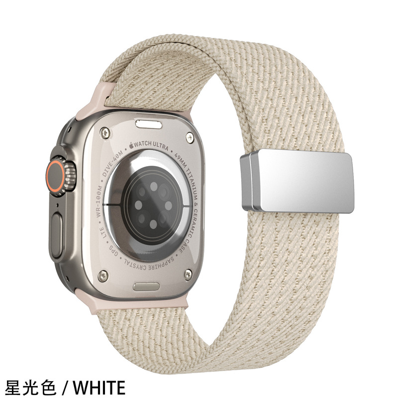 适用华为GT5手表带尼龙编织弹力磁吸扣watch5/4/3Fit4/3智能表带|undefined