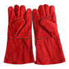 汉盾 HD-DR2022 红色牛皮掌布内衬隔热电焊手套 10副/打|ru