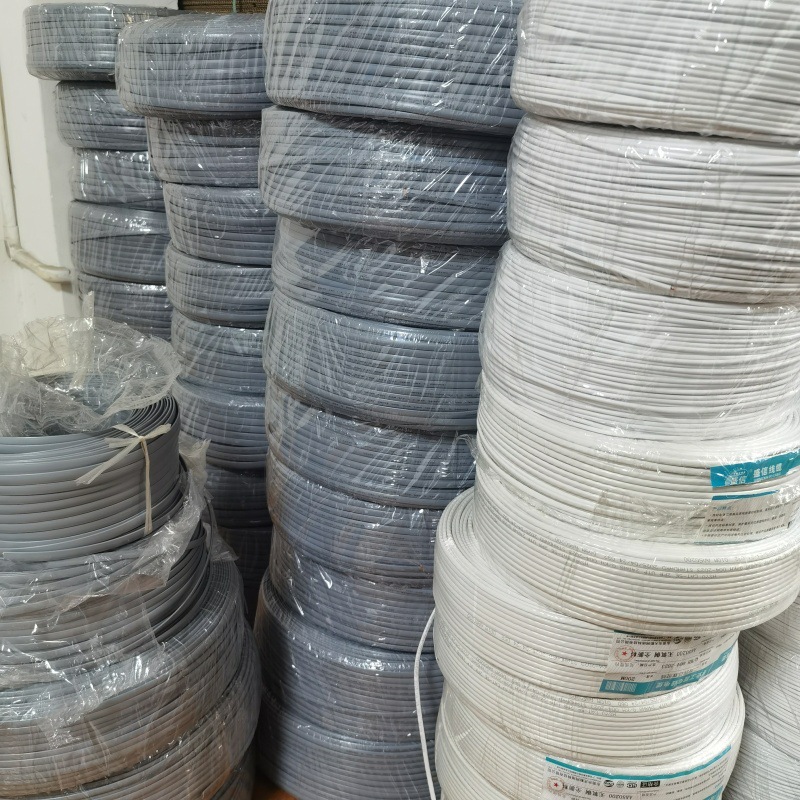 现货20251无氧铜6芯扁平电话线可压水晶头线打端子线成品28AWG