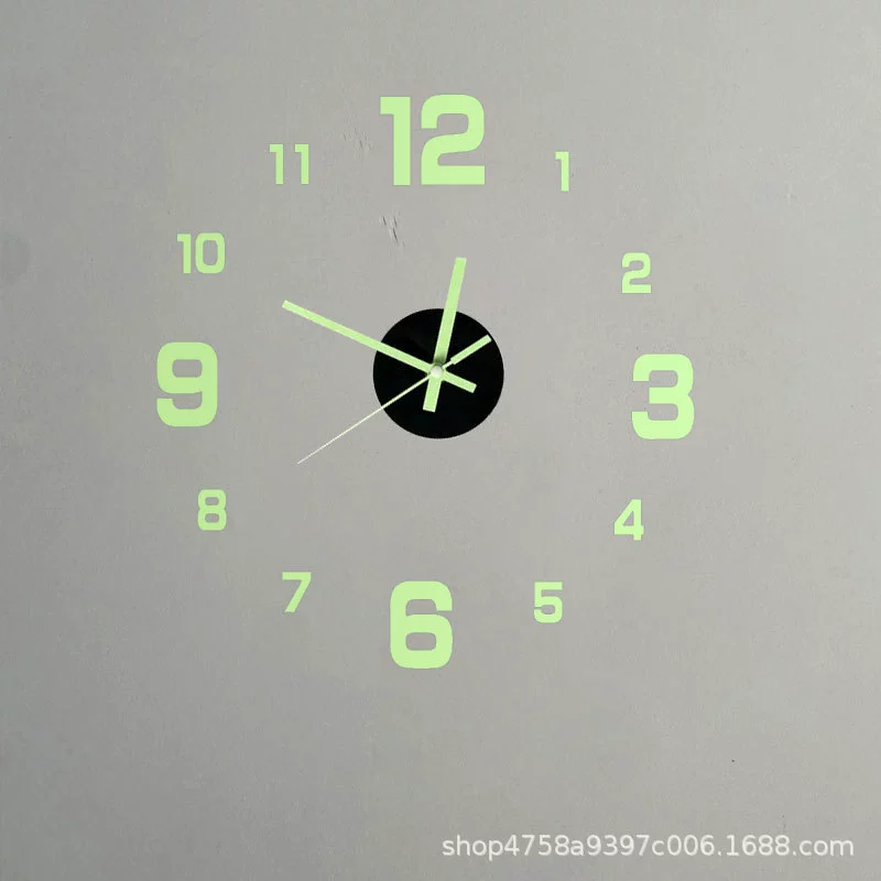 Modern three dimensional creative wall watch, simple and elegant design, light luxury style