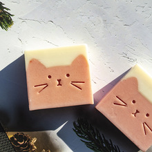 手工皂小禮品香皂冷制皂貓咪卡通肥皂可愛兒童洗手皂清潔國貨送禮