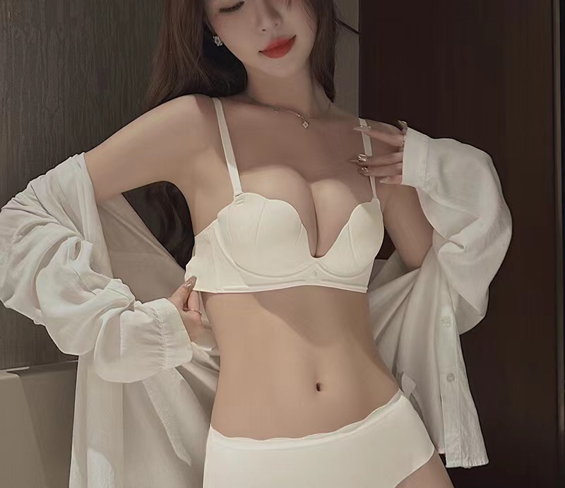 2368 sin hilos pequeño pecho grande colección de pecho fino ropa interior las mujeres strapless side support sujetador traje