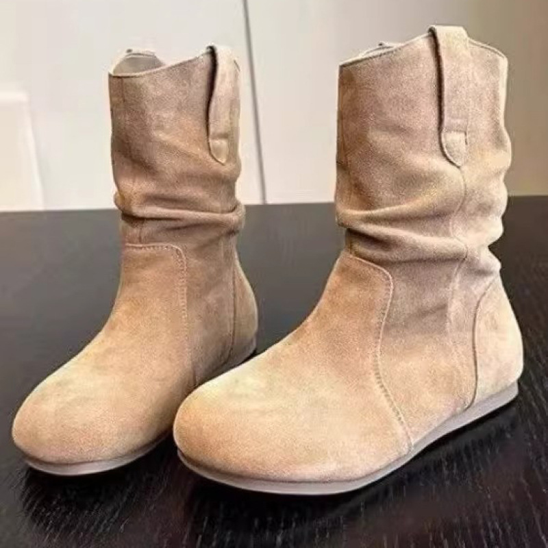 2025 Autumn and Winter New Birkenstock Flat Short Boots Non-Slip Versatile Fashion Thin Velvet Pile Boots for Women 2025 Autumn and Winter New Birkenstock Flat Short Boots Non-Slip Versatile Fashion Thin Velvet Pile Boots for Women