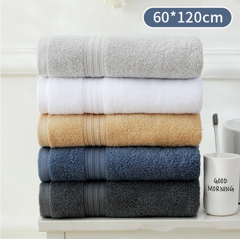 Source factory wholesale cotton increase thick household 60*120 absorbent soft children's small bath towel large towel Source factory wholesale cotton increase thick household 60*120 absorbent soft children's small bath towel large towel