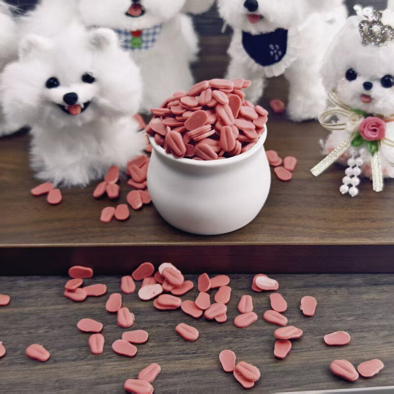 Puppy Tongue 6*10 Plush Twisty Stick Doll Decoration Accessories Mini Cute Toy DIY Soft Rubber Trimmable