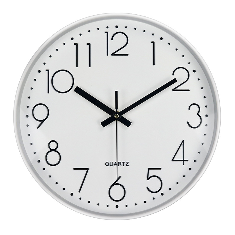 Reloj de pared de 12 pulgadas (30 cm) minimalista silencioso – decoración creativa para dormitorio, lujo ligero personalizado.