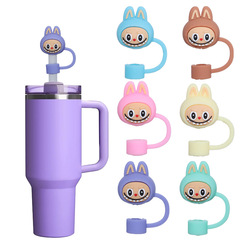 クロスボーダー漫画布ストローキャップスタンレーストローキャップ10mmカップアクセサリー卸売工場カスタマイズ