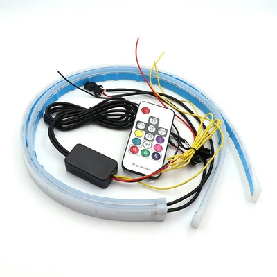 Ultra-thin light guide strip two-color Gündüz işıqları