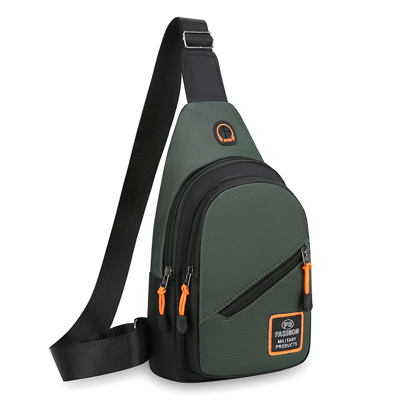 Bolso de pecho para hombres, bolso de hombro de viaje deportivo casual, simple estilo coreano para hombres, bolso de pecho ligero, mochila pequeña.