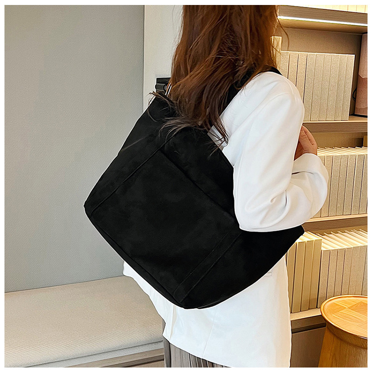 Tote Bag 2024 Autumn and Winter new trendy European and American simple matte solid color single-shoulder bag, handbag, fashionable women's bag undefined