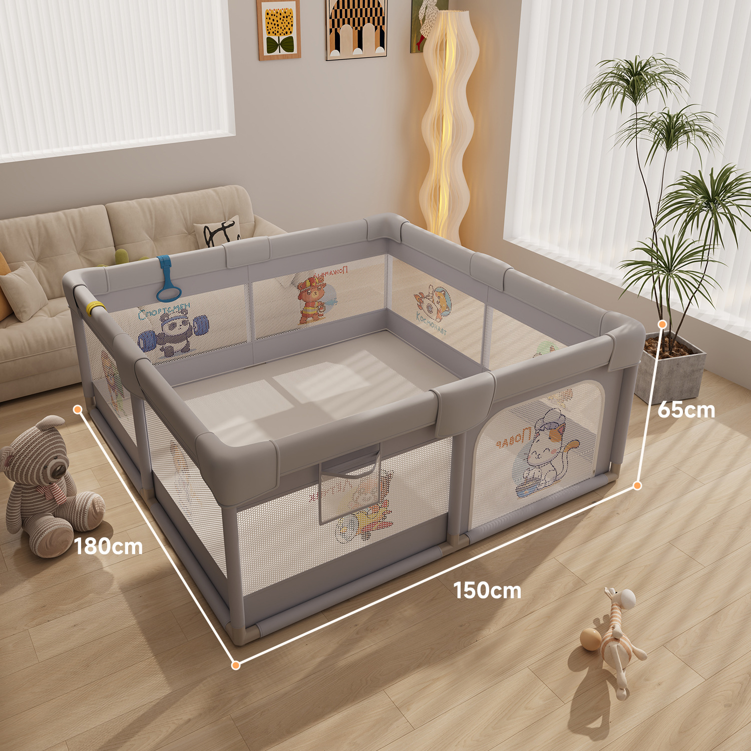 valla de juego valla de protección en el suelo rastrear valla para bebés en el interior cojín de la habitación para niños en el hogar