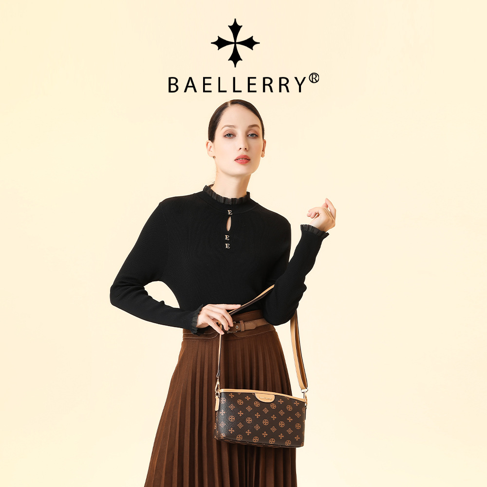 Shoulder Bags for Women. New High-quality Patterned Niche Zipper Crossbody Bag on The Market. Versatile Armpit Bag_voghion.com